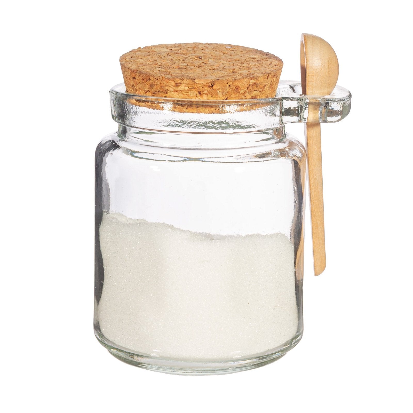 View Small Jar with Cork Lid and Spoon information