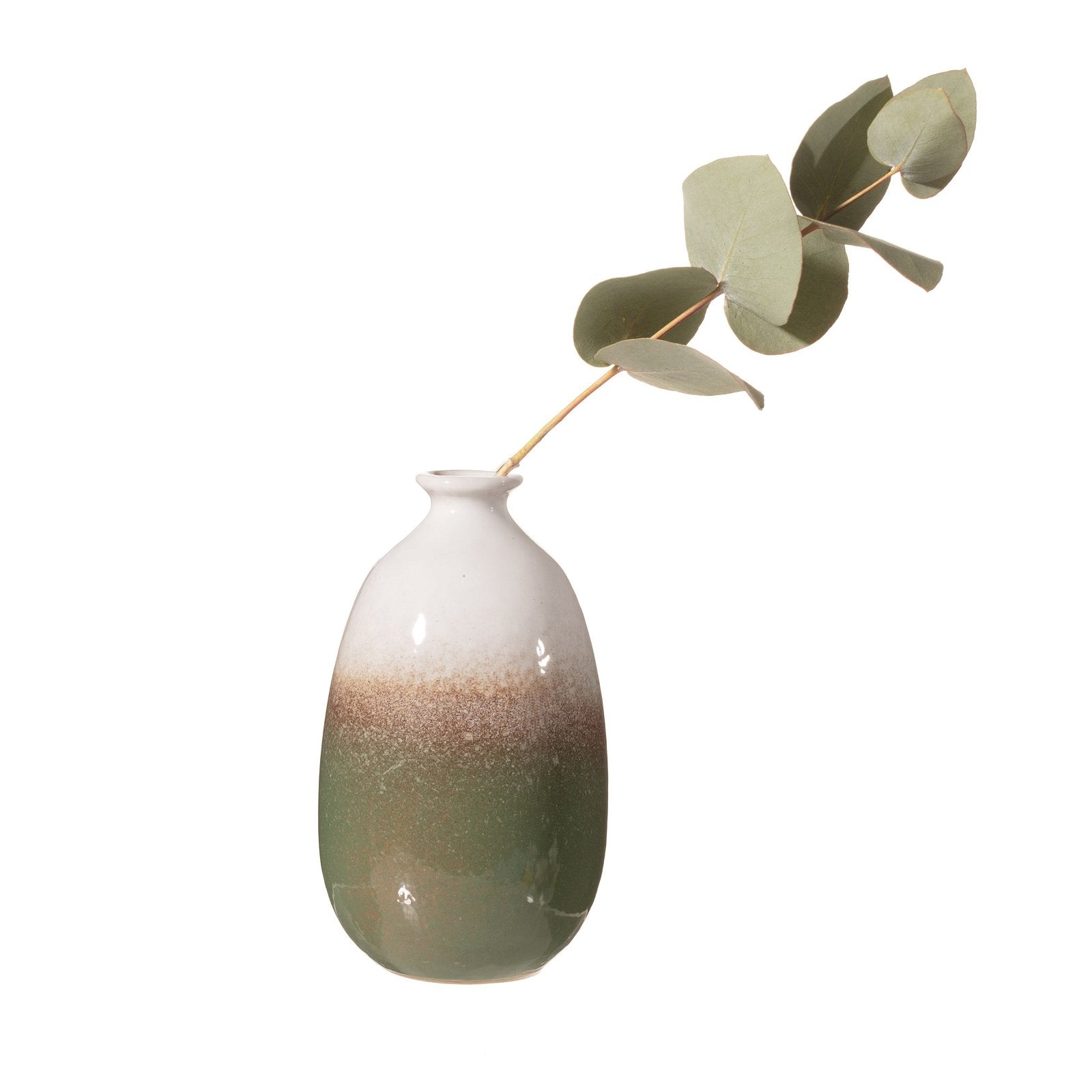 View Dip Glazed Ombre Green Vase information