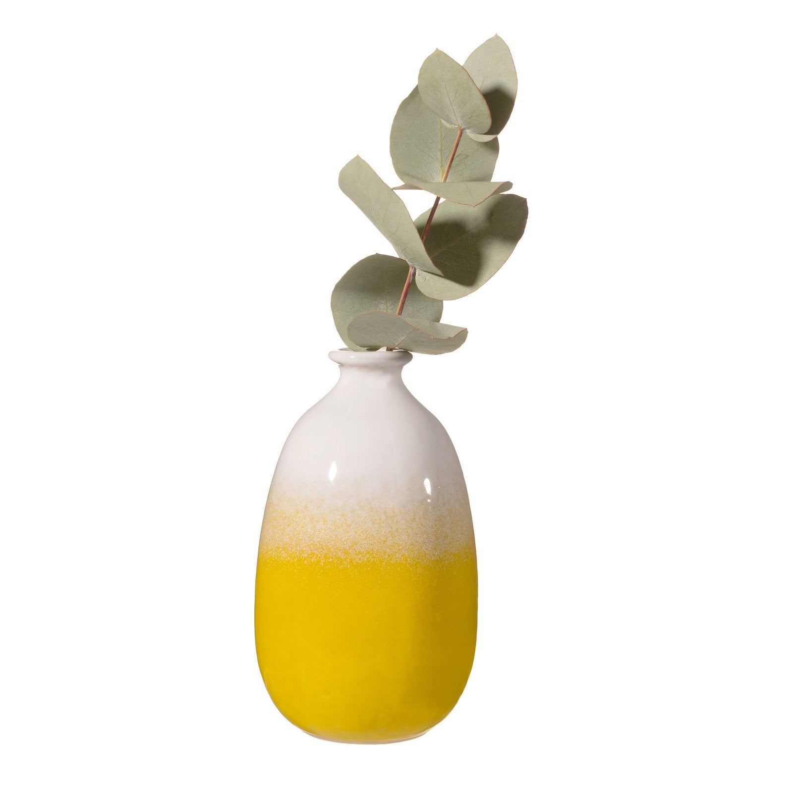 View Dip Glazed Ombre Yellow Vase information