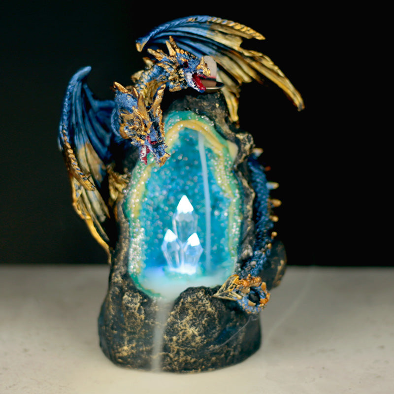 View Fantasy LED Backflow Incense Burner Crystal Dragon Cave information