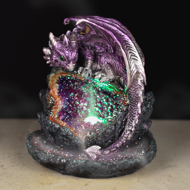 View Fantasy LED Backflow Incense Burner Crystal Baby Dragon information