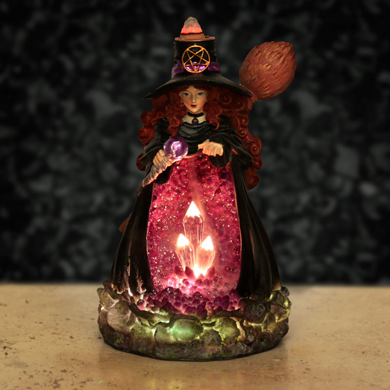 View Fantasy LED Backflow Incense Burner Witches Crystal Cave information