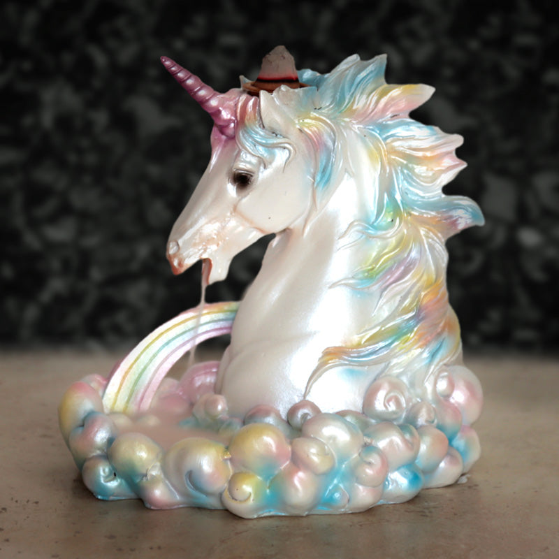 View Backflow Incense Burner Rainbow Unicorn information