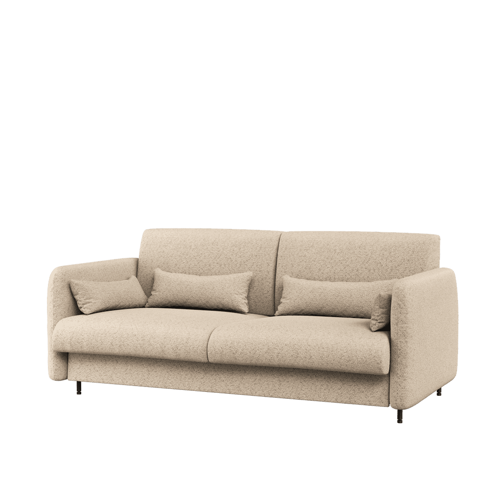 View BC18 Upholstered Sofa For BC01 Vertical Wall Bed Concept 140cm Beige Boucle Oak Artisan information