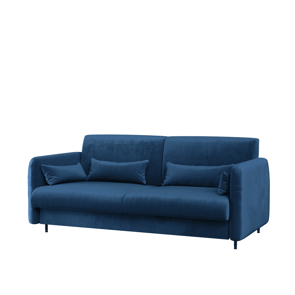 View BC18 Upholstered Sofa For BC01 Vertical Wall Bed Concept 140cm Navy White Gloss information