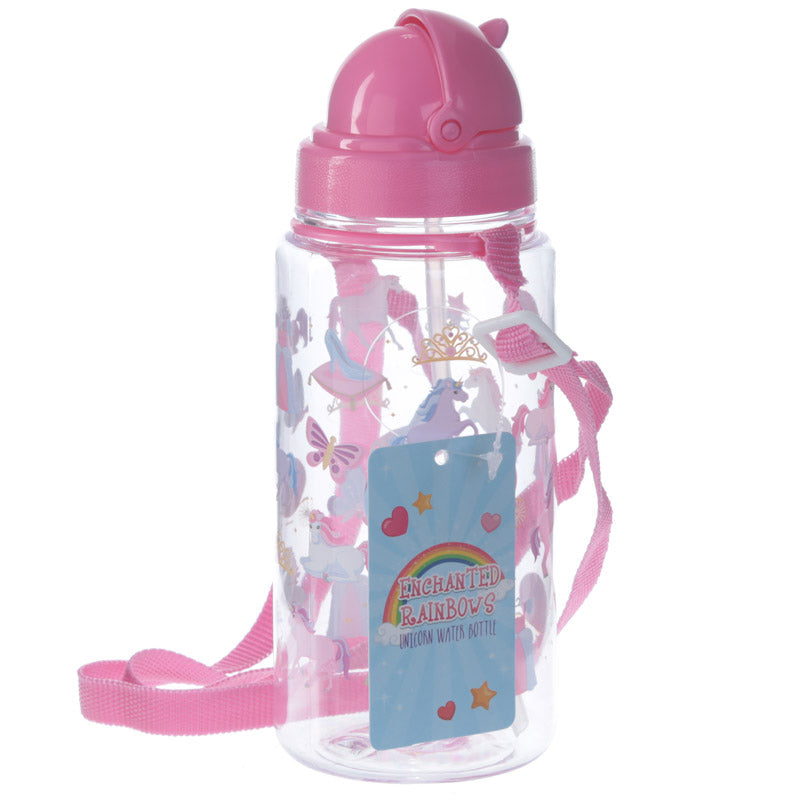 View Unicorn Rainbow Design 450ml Childrens Water Bottle information