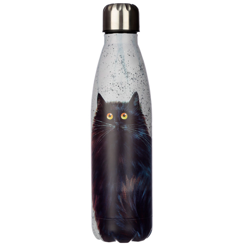 View Reusable Stainless Steel Insulated Drinks Bottle 500ml Kim Haskins Black Cat information