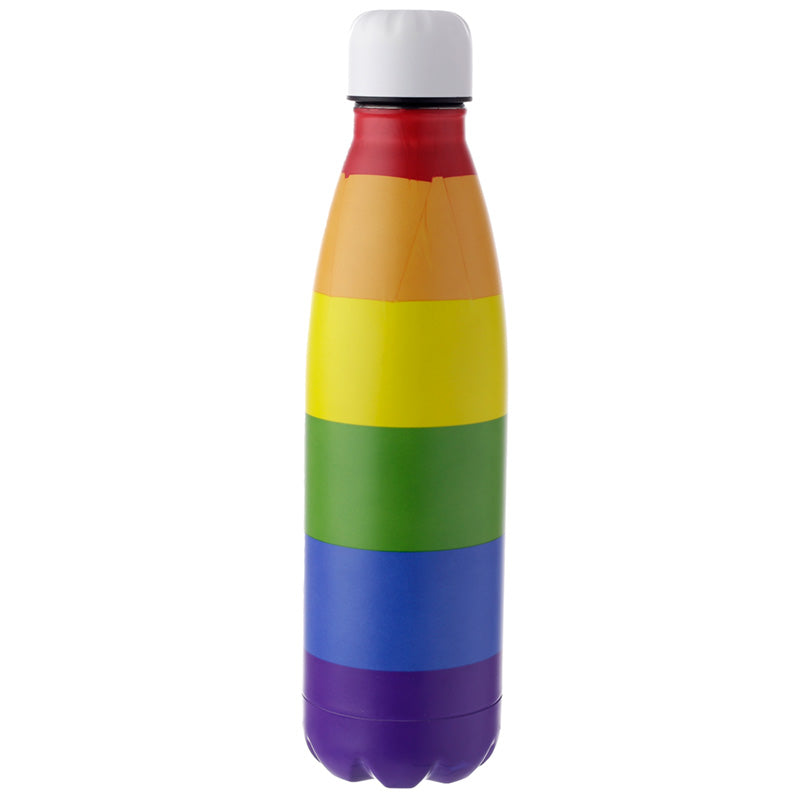 View Reusable Stainless Steel Insulated Drinks Bottle 500ml Somewhere Rainbow information