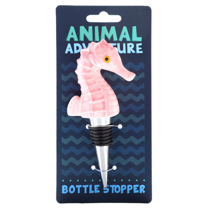 View Novelty Ceramic Bottle Stopper Seahorse information