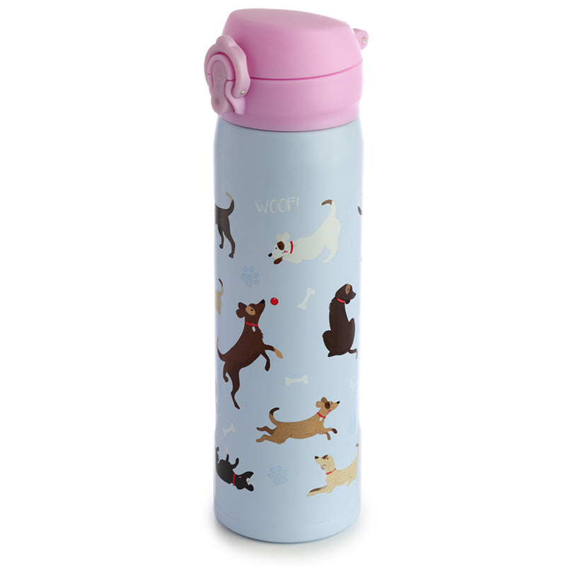 View Reusable Push Top Stainless Steel Hot Cold Thermal Insulated Drinks Bottle Catch Patch Dog information