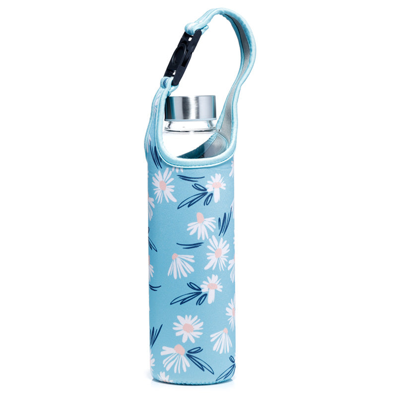View Reusable 500ml Glass Water Bottle with Protective Neoprene Sleeve Daisy Lane Pick of the Bunch information