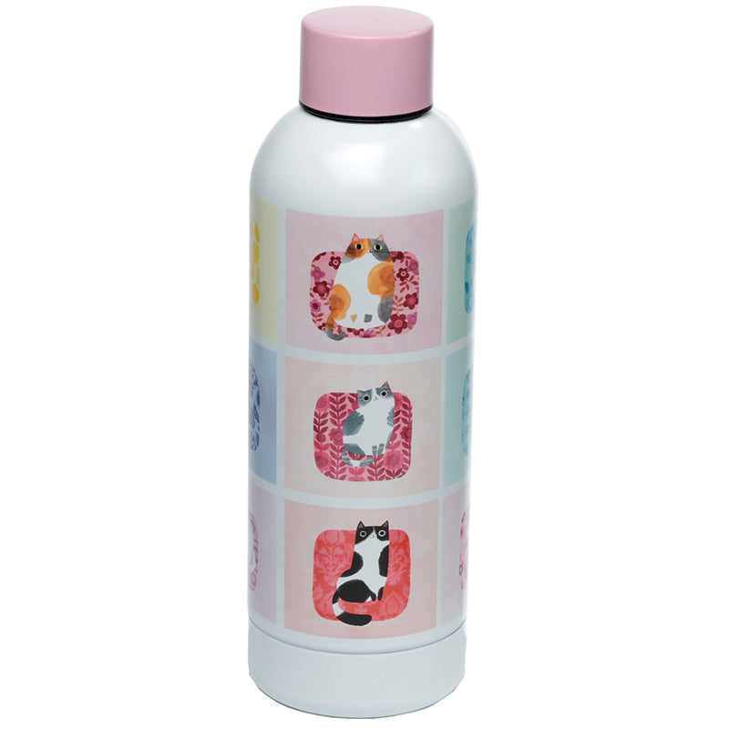 View Reusable Stainless Steel Insulated Drinks Bottle 500ml Angie Rozelaar Planet Cat information