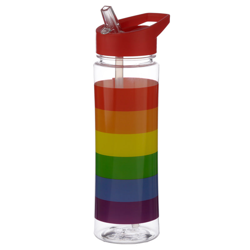 View Reusable Somewhere Rainbow 550ml Water Bottle with Flip Straw information