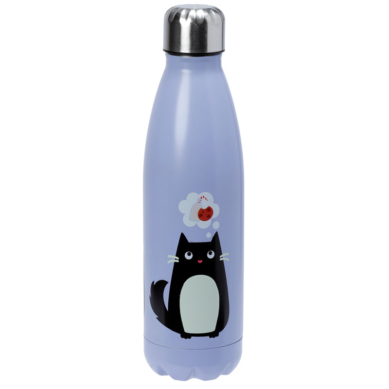 View Reusable Stainless Steel Insulated Drinks Bottle 500ml Feline Fine Cat information