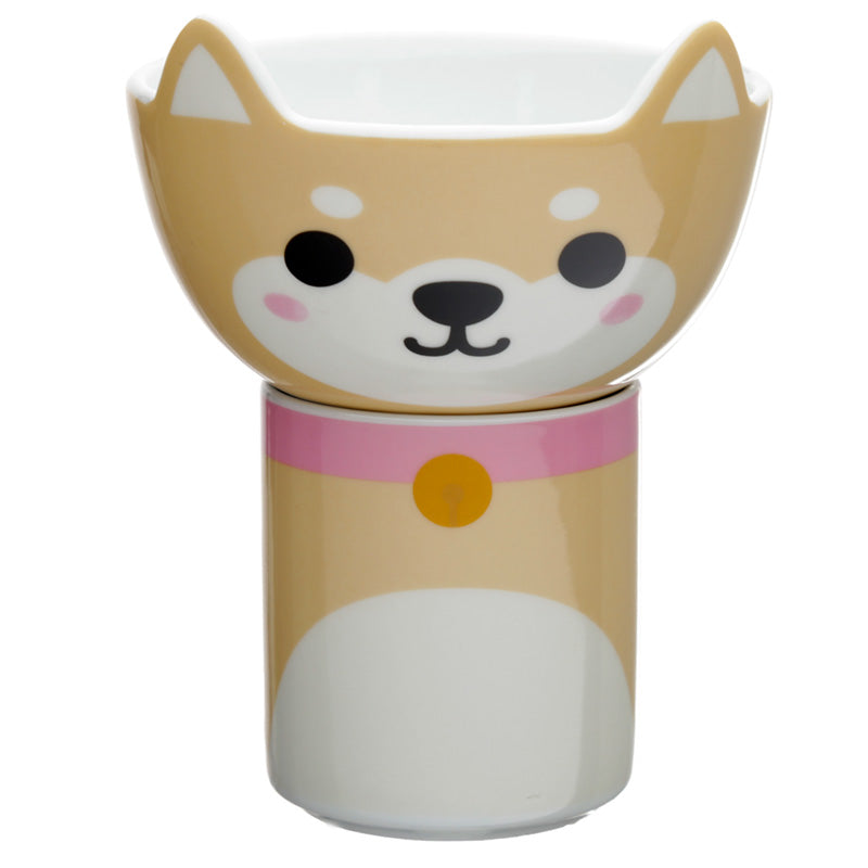 View Childrens Porcelain Mug and Bowl Set Adoramals Shiba Inu Dog information