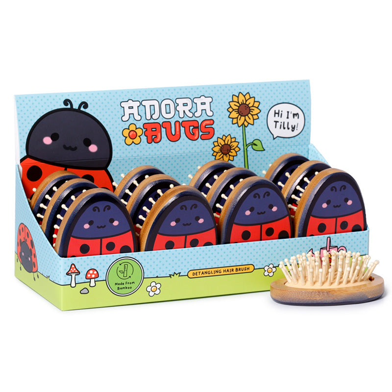 View Bamboo Shaped Hair Brush Adoramals Tilly the Ladybird information