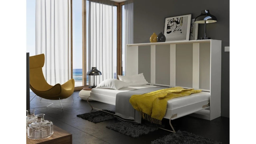 View CP04 Horizontal Wall Bed Murphy Bed Concept 140cm White Matt 140 x 200cm information