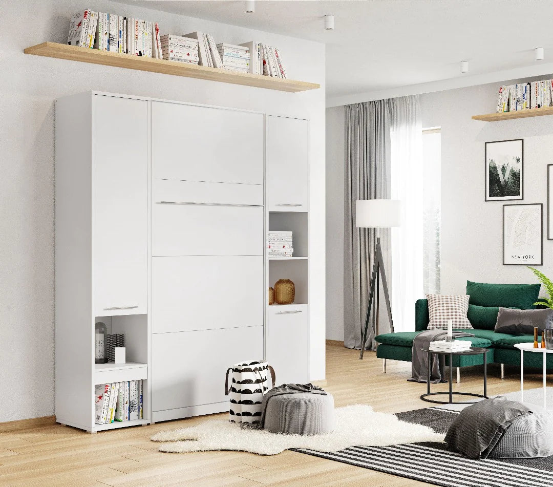 View CP03 Vertical Wall Bed Murphy Bed Concept 90cm White Gloss 90 x 200cm information