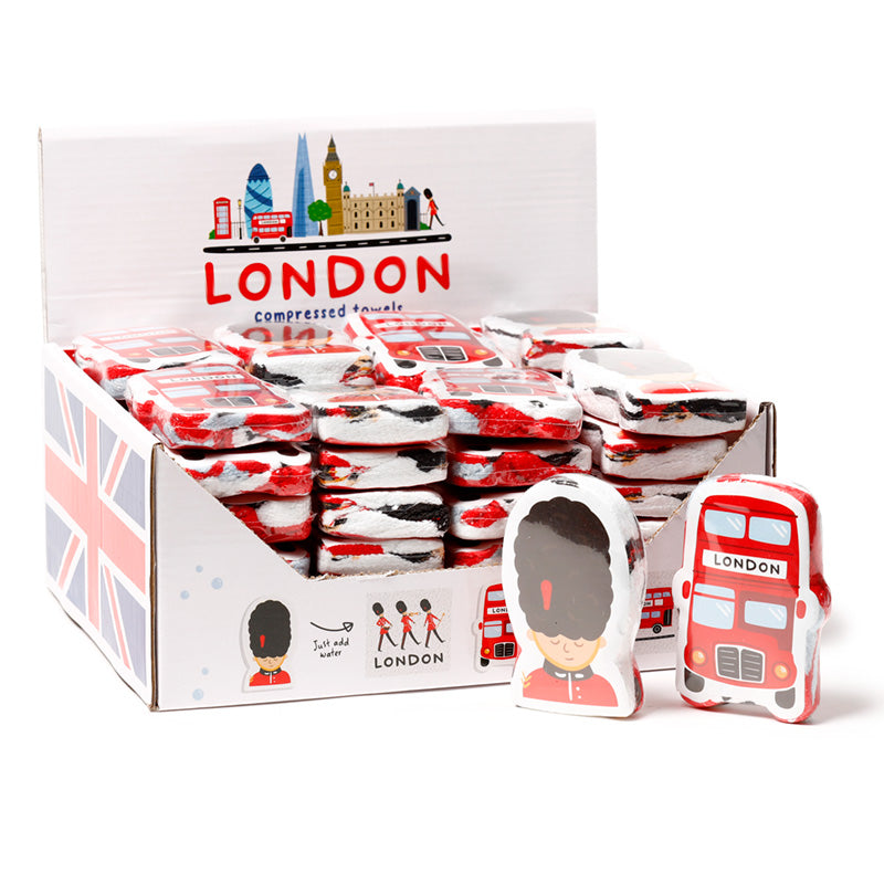 View Compressed Travel Towel London Icons information