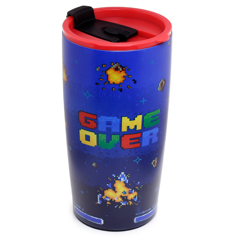 View Reusable Stainless Steel Insulated Food Drinks Cup 500ml Game Over information