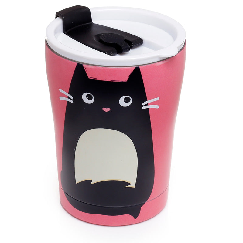 View Reusable Stainless Steel Insulated Food Drinks Cup 300ml Feline Fine Cat information