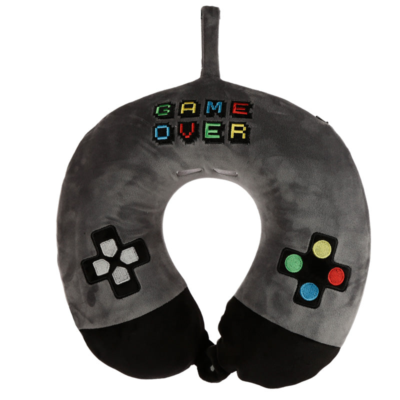 View Retro Gaming Game Over Relaxeazzz Plush Memory Foam Travel Pillow information