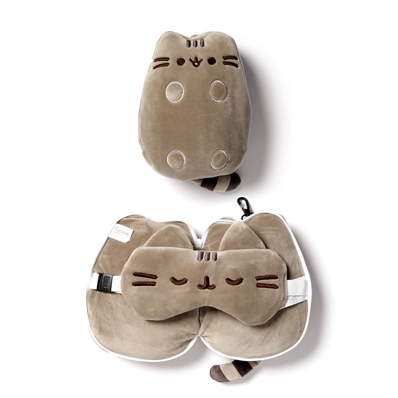 View Relaxeazzz Pusheen Cat Shaped Travel Pillow Eye Mask information