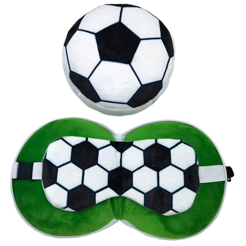 View Relaxeazzz Travel Pillow Eye Mask Football information