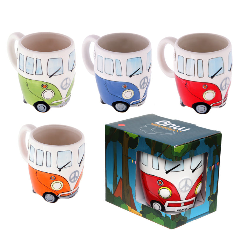 View Funky Novelty Camper Van Design Ceramic Mug information