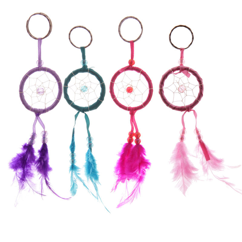 View Dreamcatcher Keyring Bright Mini Feathers information