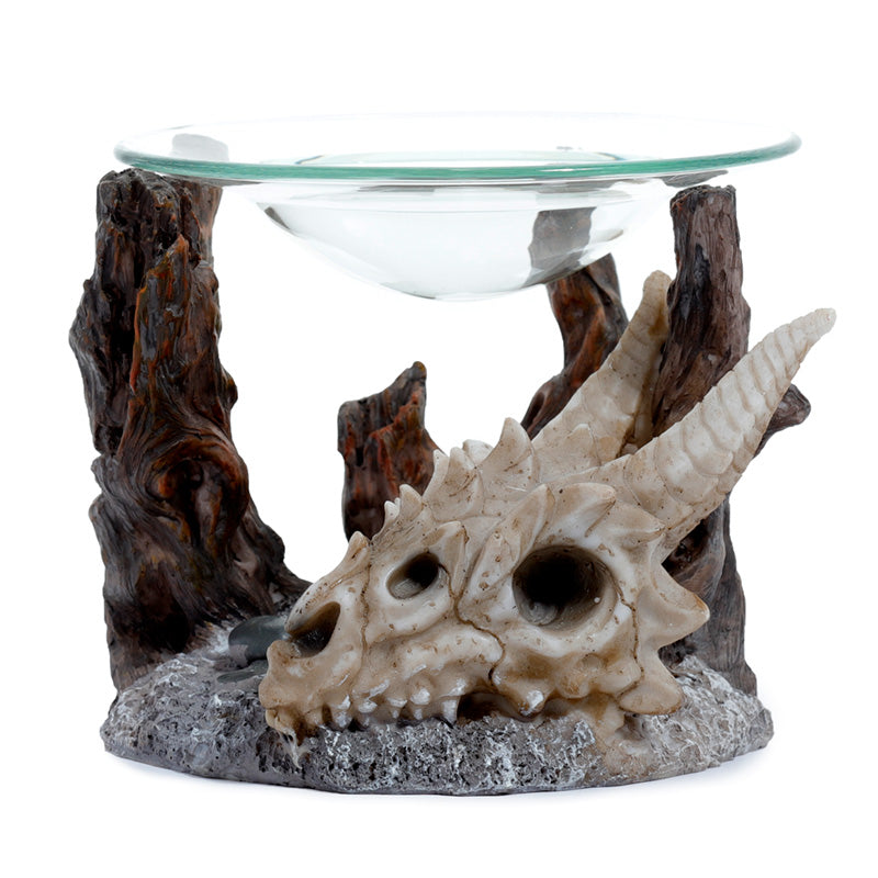View Shadows of Darkness Dragon Skull Oil Wax Burner with Glass Dish information