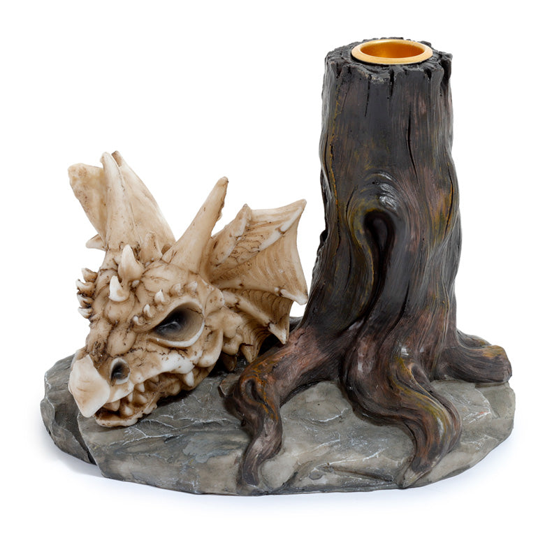 View Shadows of Darkness Dragon Skull Candlestick Candle Holder information
