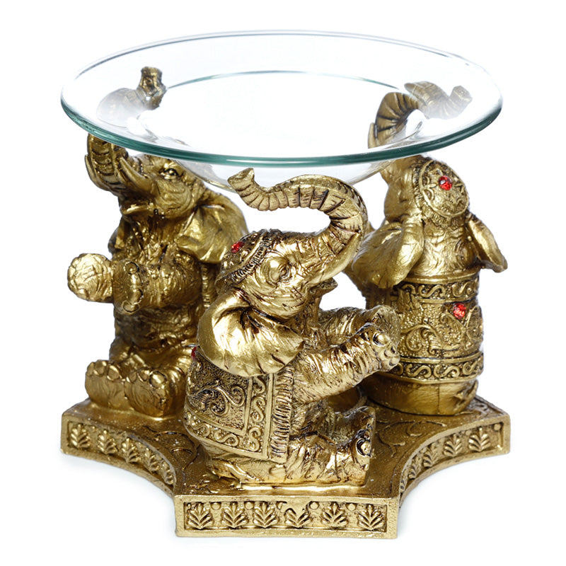 View Oil and Wax Burner Gold Lucky Elephant information