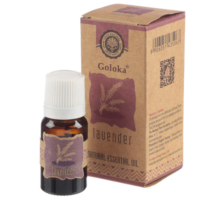 View 12x Goloka Essential Oils 10ml Lavender information