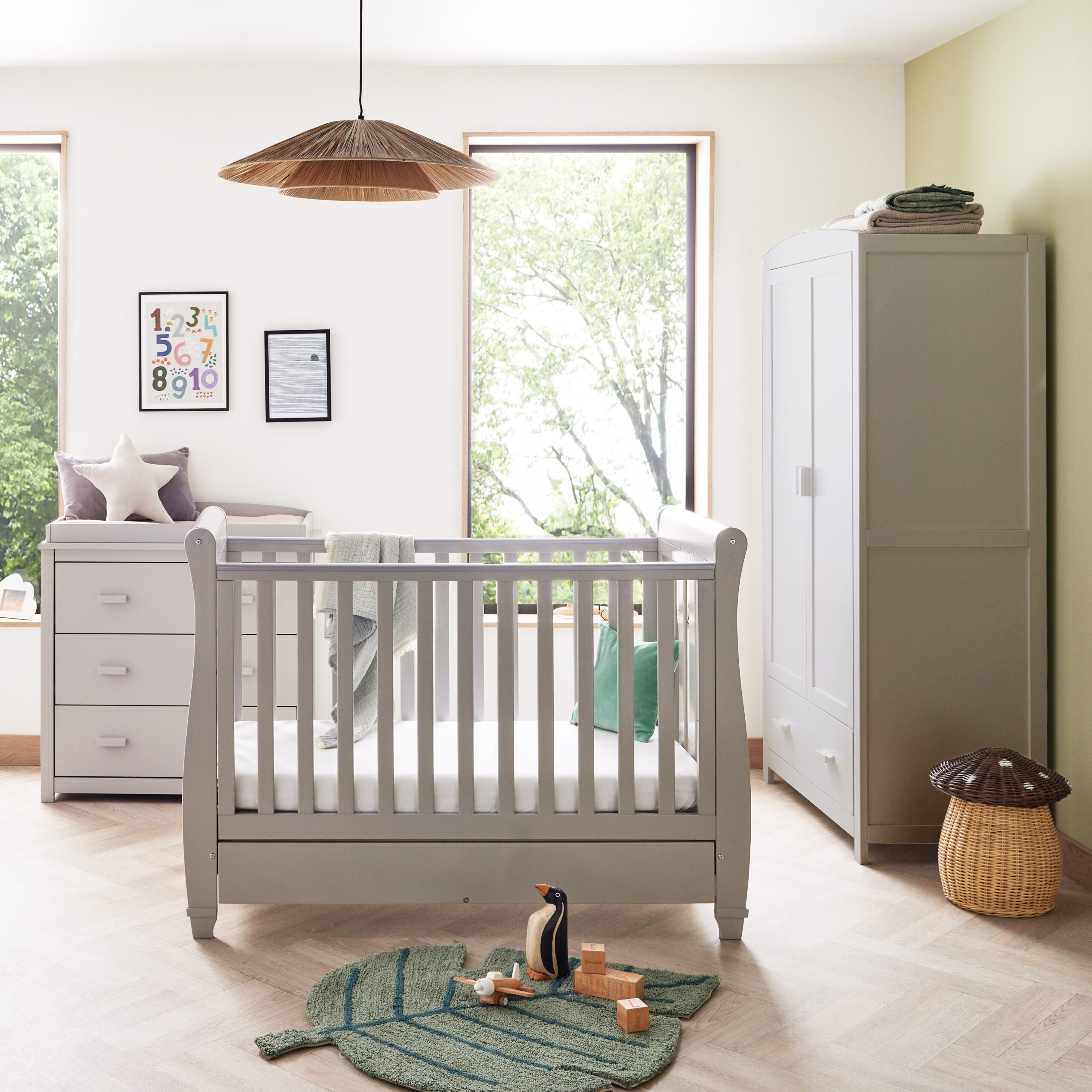 View Babymore Eva 3 Piece Nursery Room Set Grey information