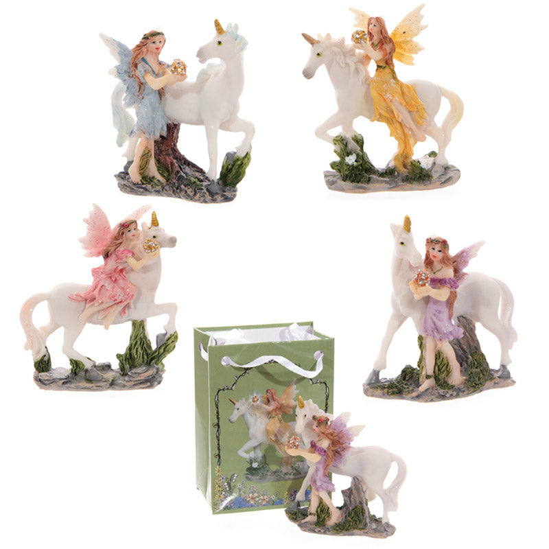 View Glitter Flower Fairy Figurine in a Mini Gift Bag information