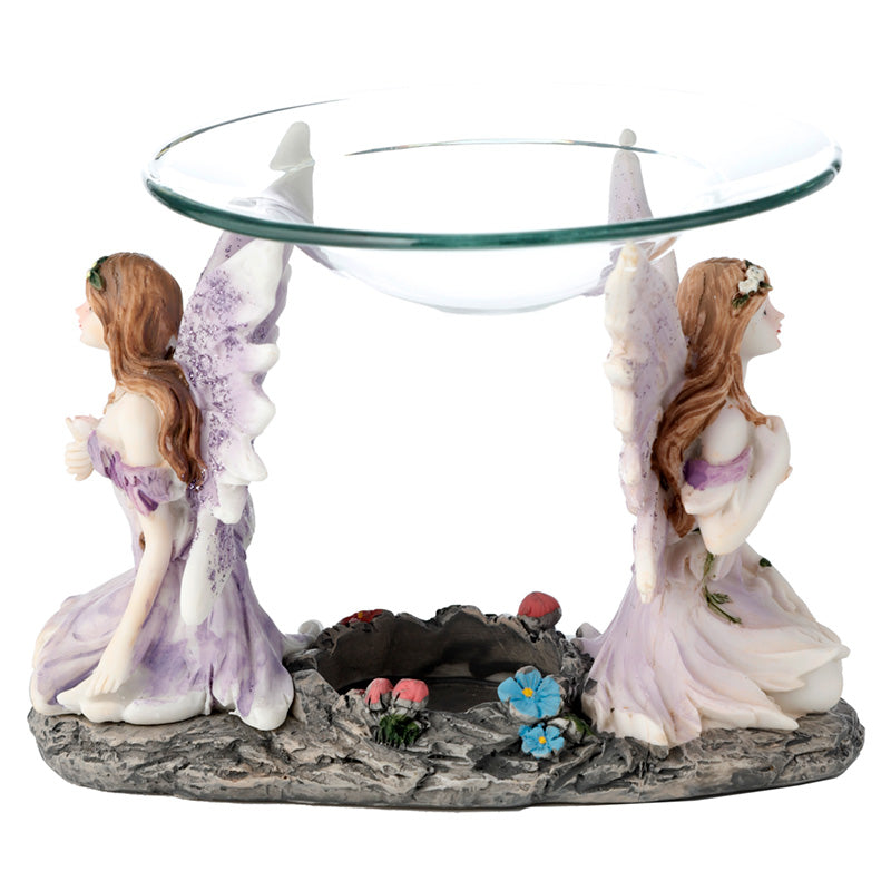 View Meadow Flower Fairy Oil and Wax Burner with Glass Dish information