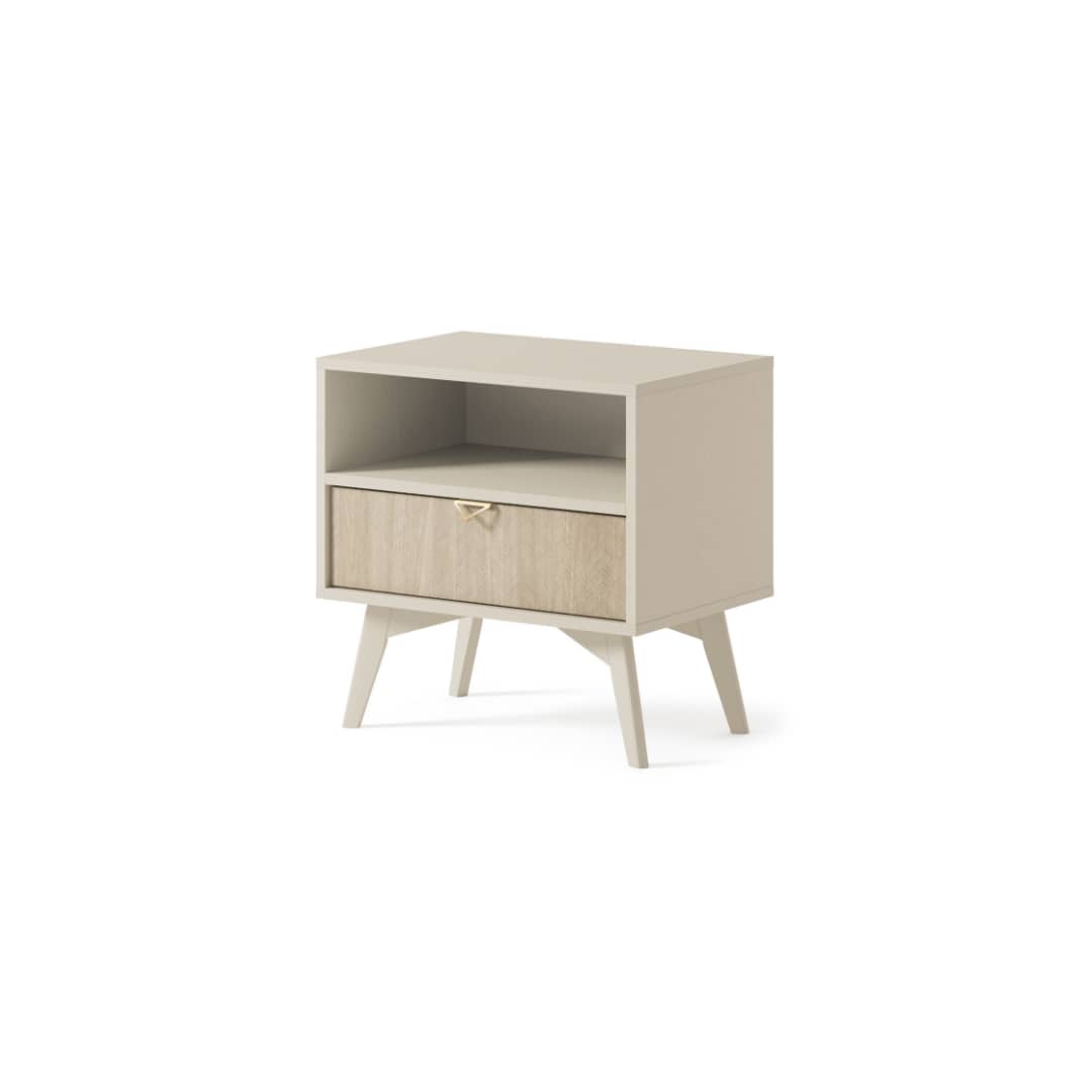 View Forest Bedside Table 54cm Beige 54cm information