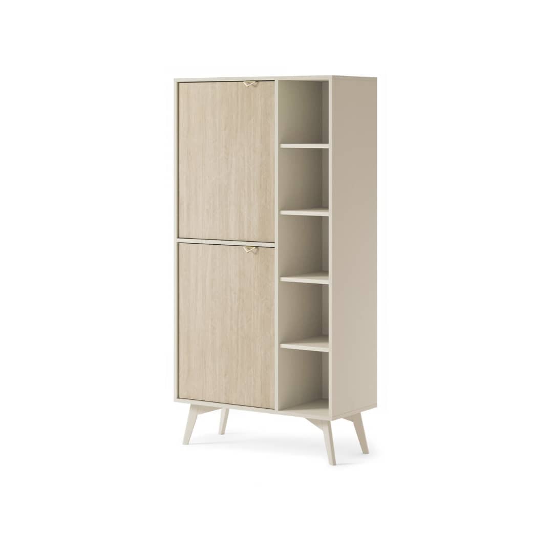 View Forest Highboard Cabinet 80cm Beige 80cm information