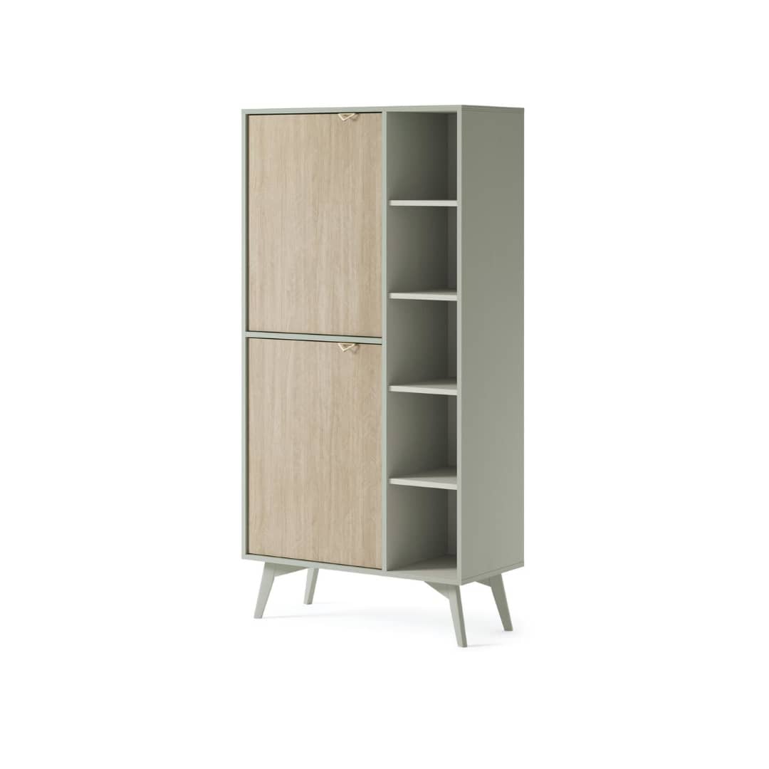 View Forest Highboard Cabinet 80cm Green 80cm information