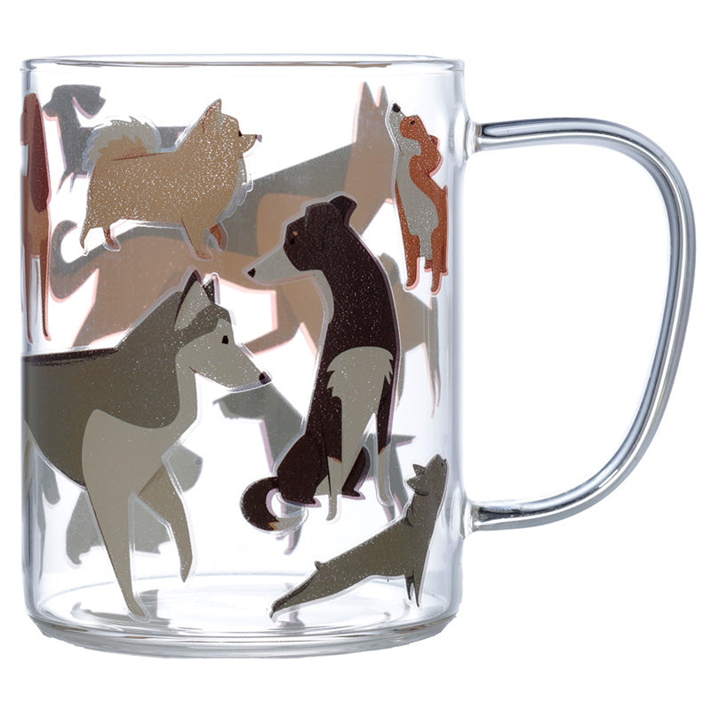 View Glass Mug Barks Dog information