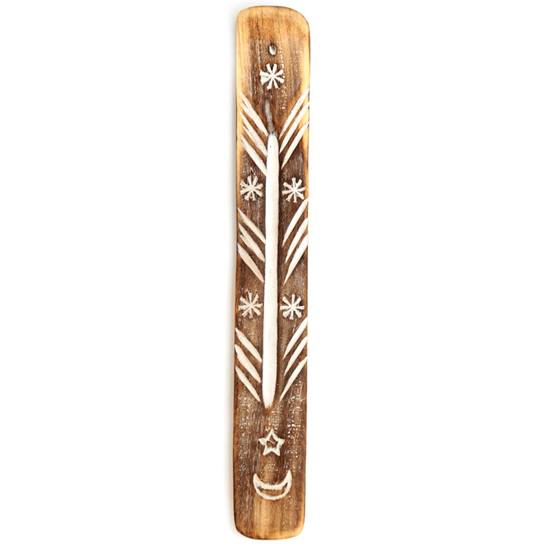 View Decorative Moon and Stars Wooden Incense Burner Ash Catcher information