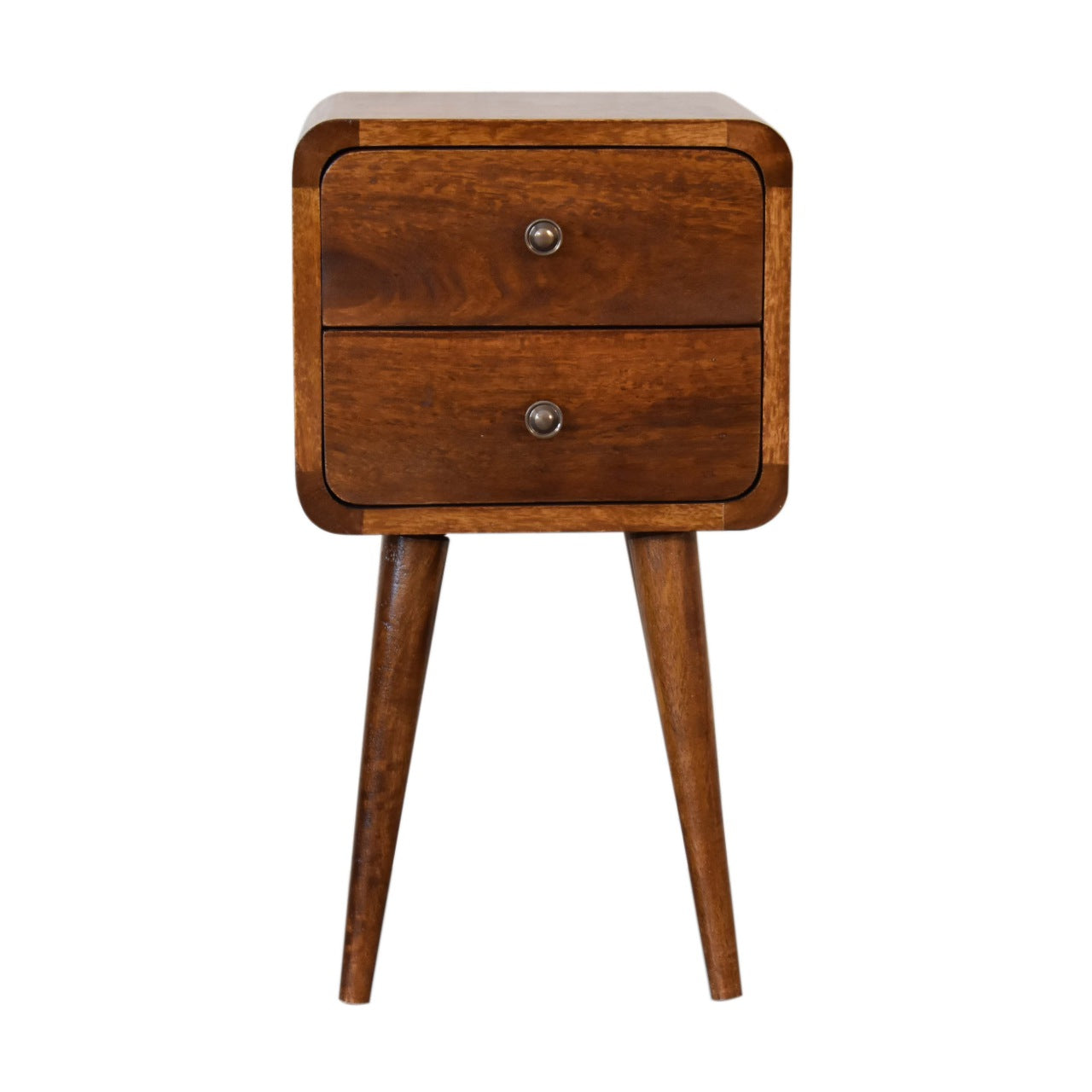 View Mini Chestnut Curved Bedside information