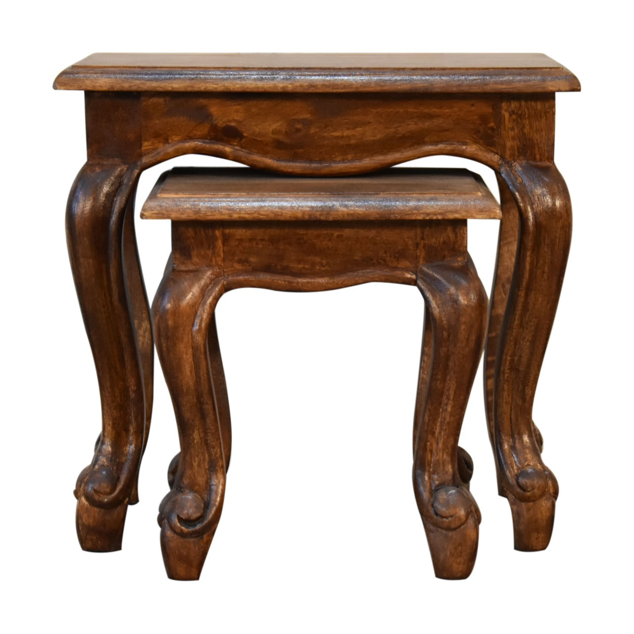 View Chestnut French Style Stool Set information