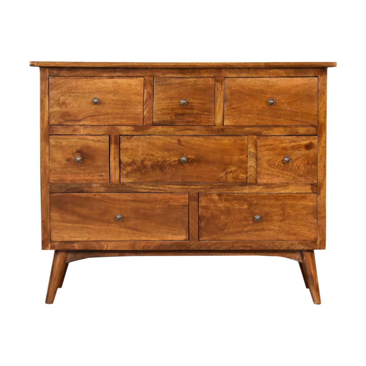 View Chestnut Solid Wood 8 Drawer Chest information
