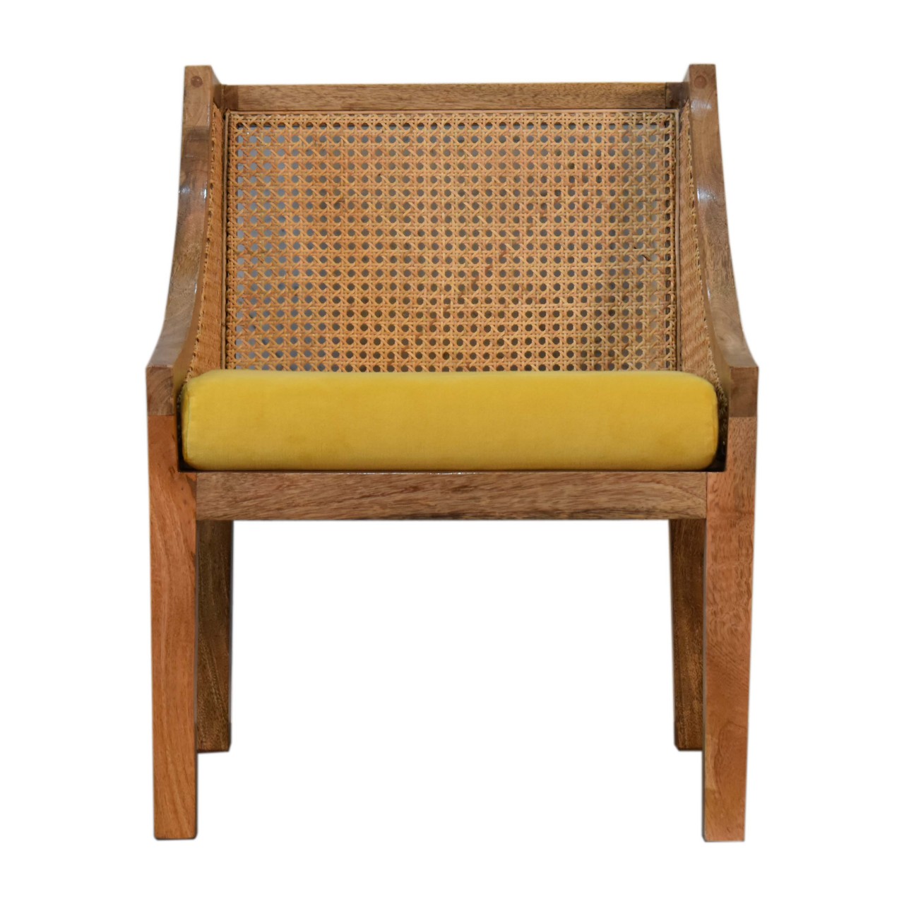 View Larissa Mustard Cotton Velvet Chair information