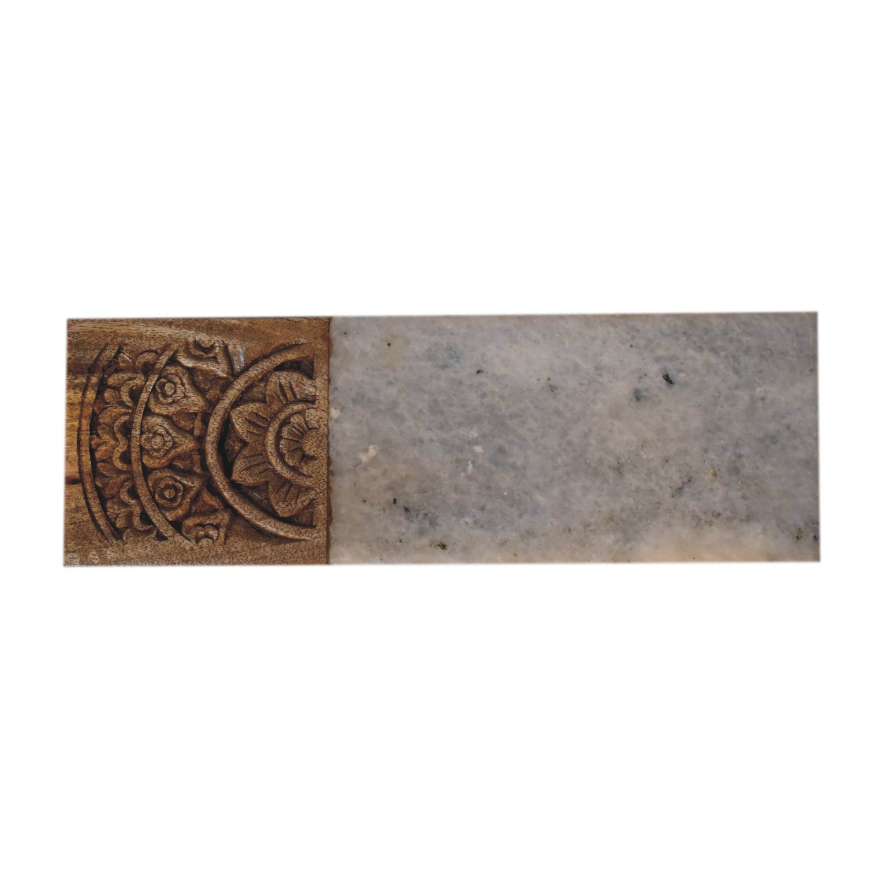 View Rectangle Marble and Carved Wood Chopping Board information