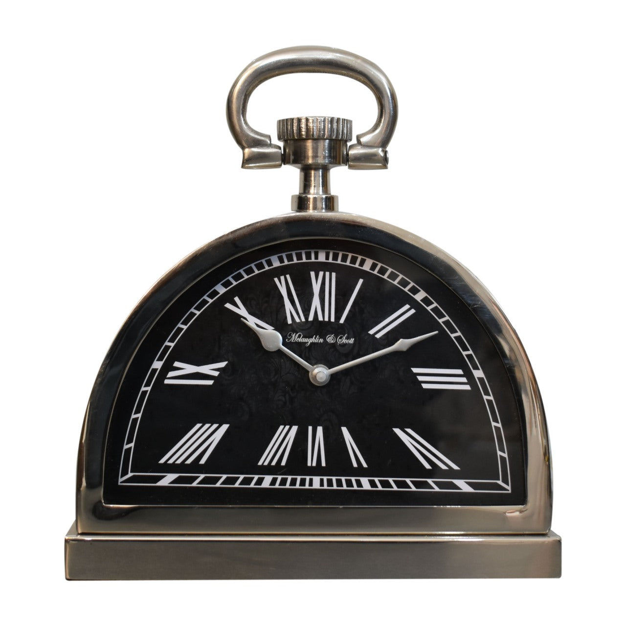 View Black and Chrome Table Clock information