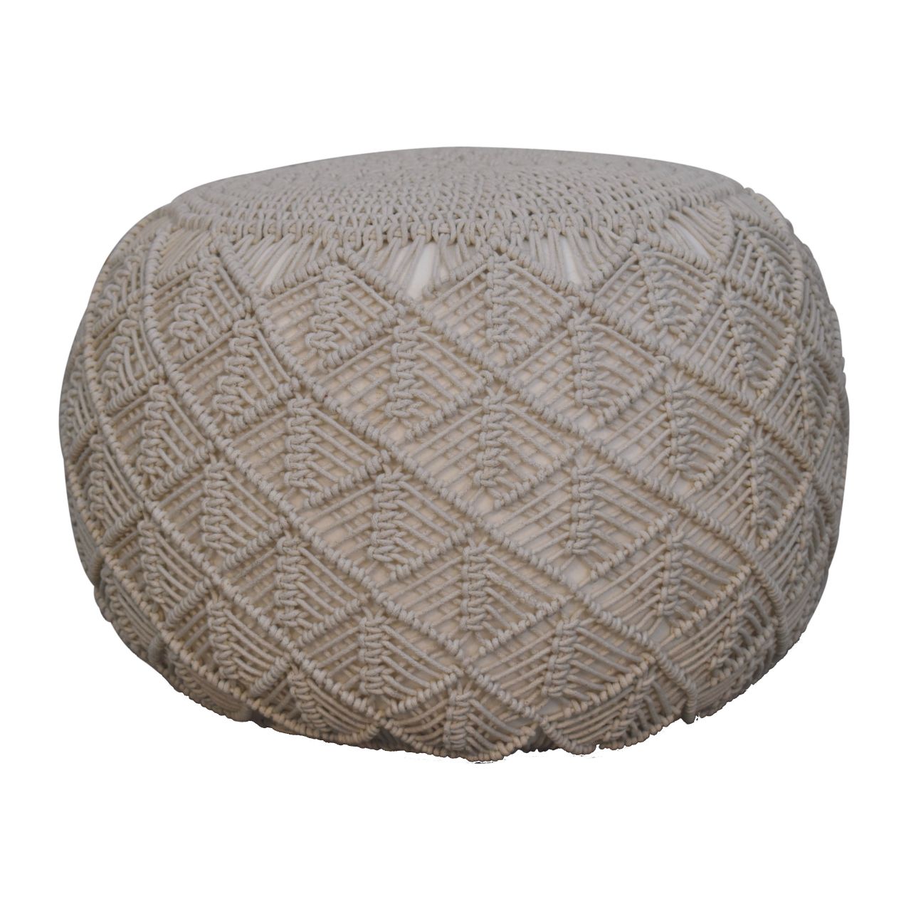 View Ansley Cream Pouffe information