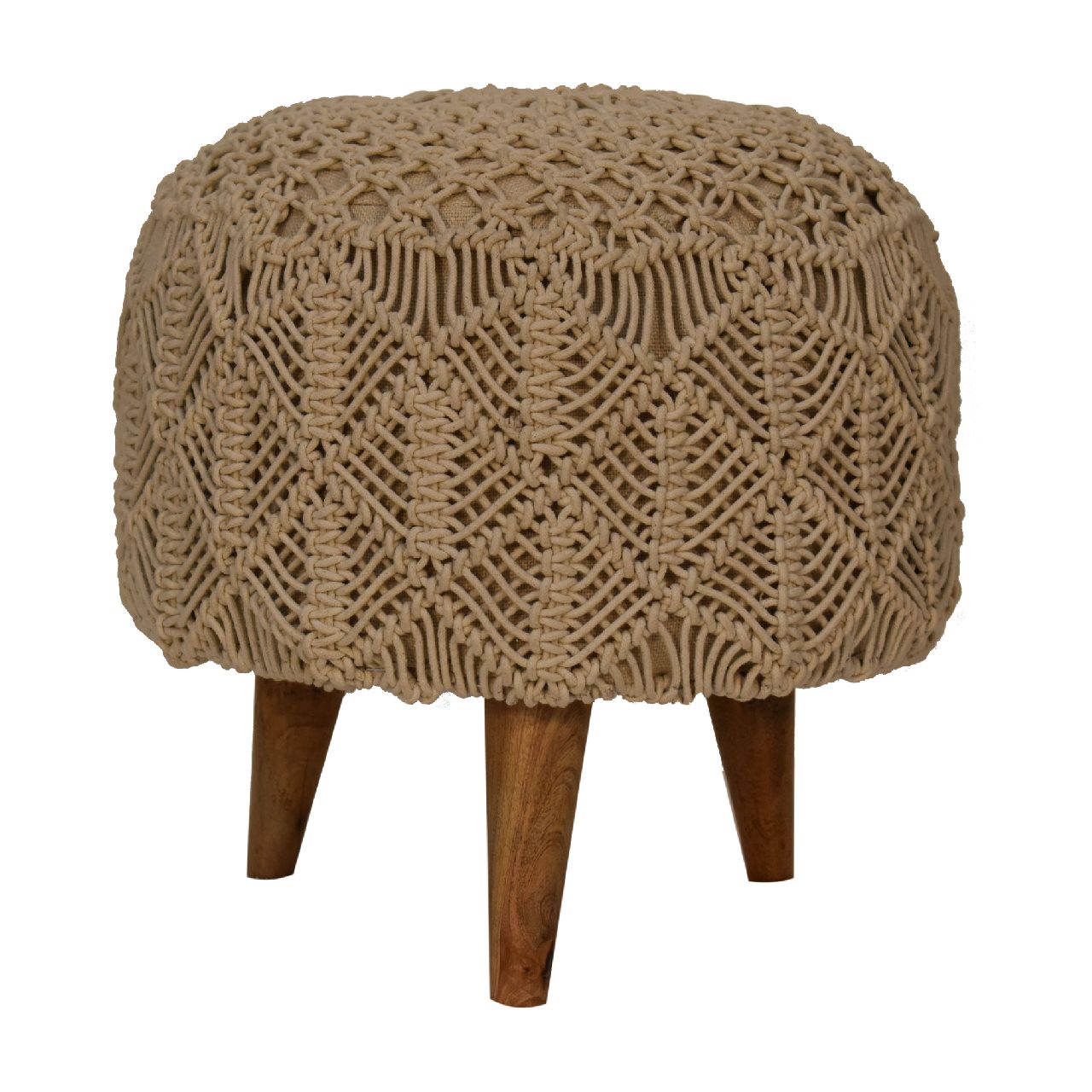 View Crotchet Beige Footstool information